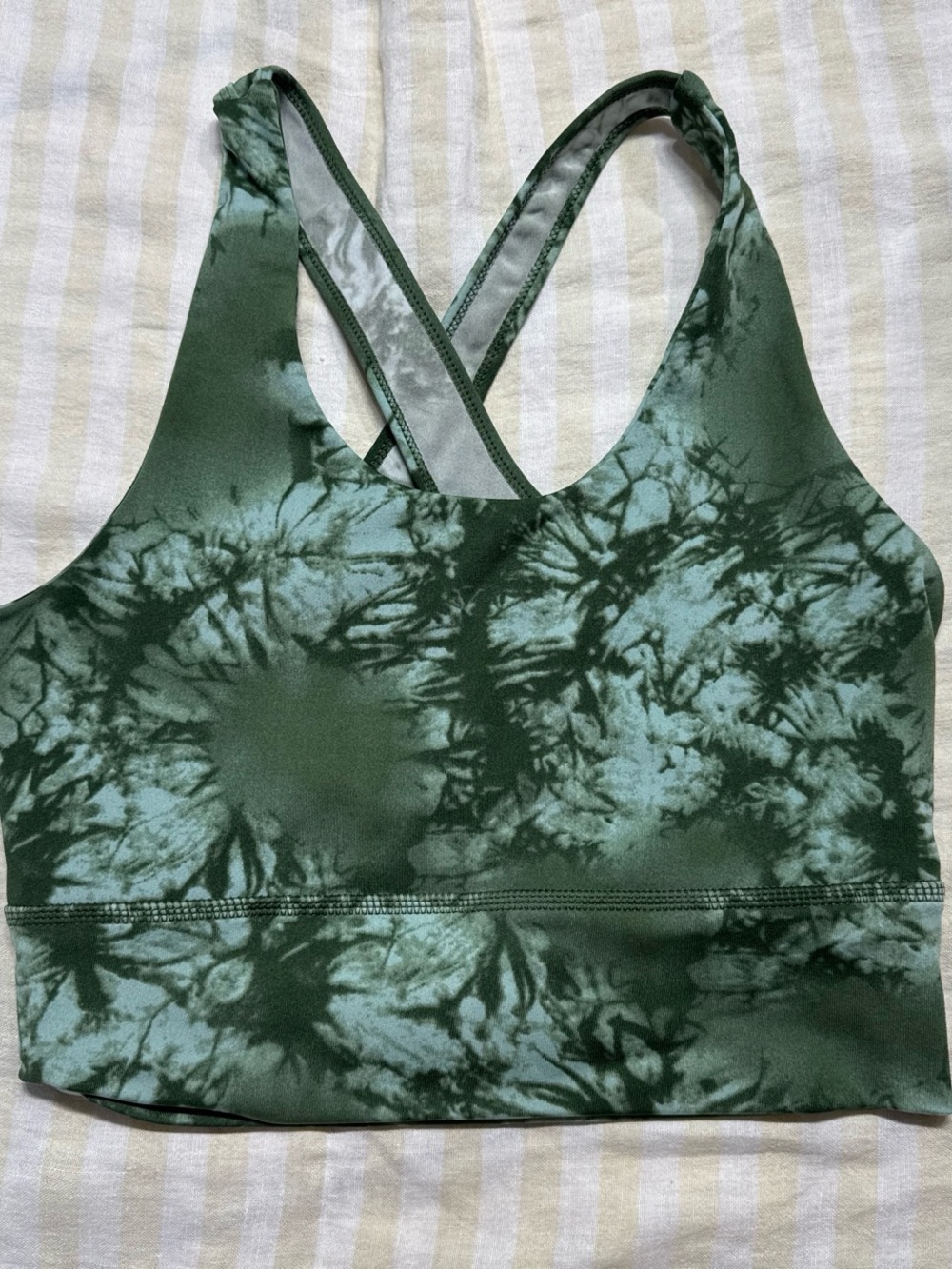 Tie-Dye Forest Green Sports Bra - Women Intimates & Sleepwear